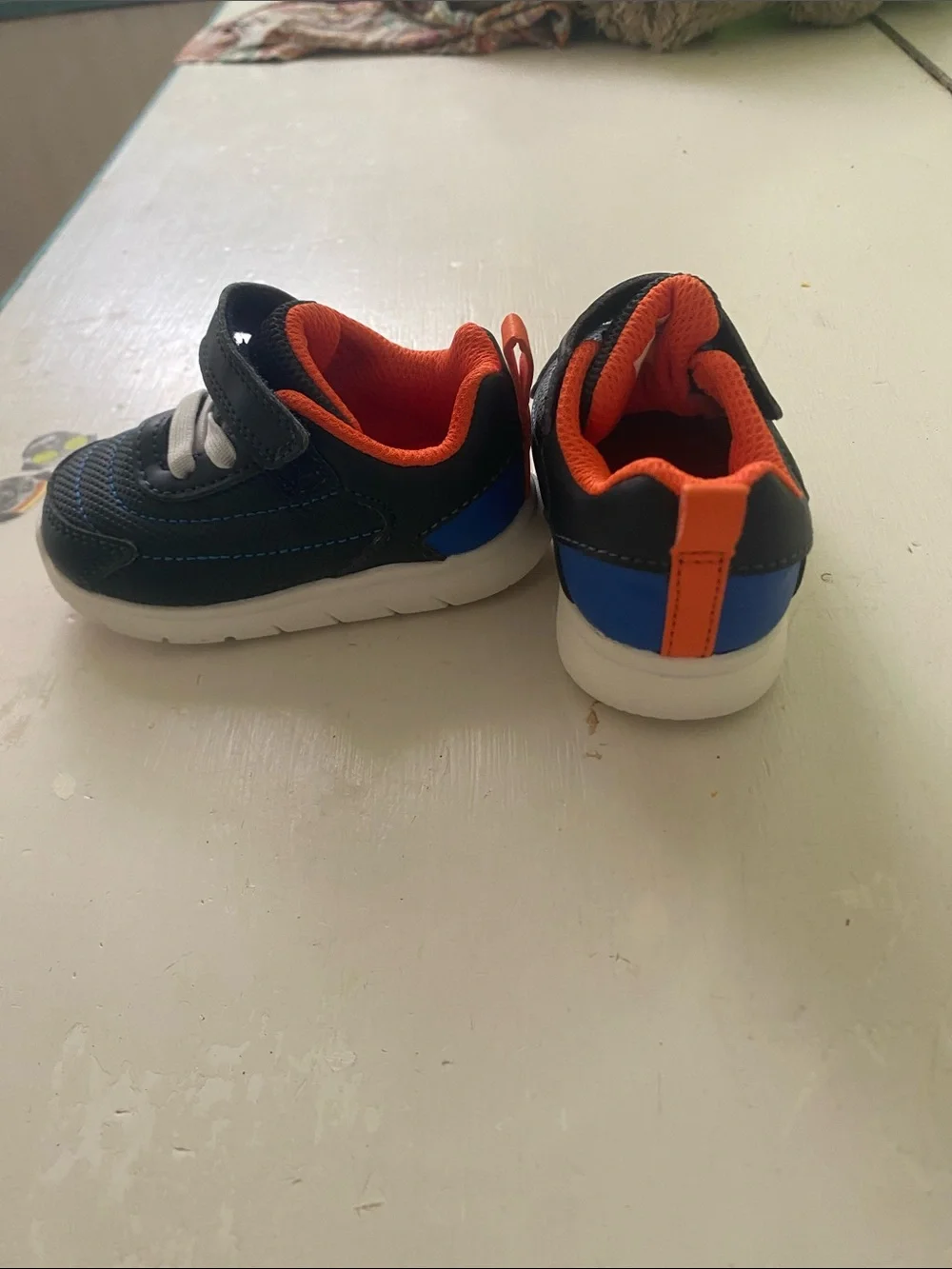 Carter's Navy and Orange Infant Athletic Sneakers